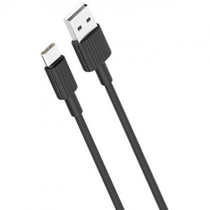 USB Cable XO NB156 Type-C 2.4A/1m Black