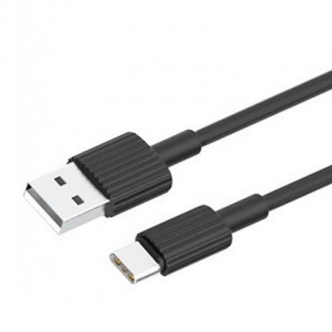 USB Cable XO NB156 Type-C 2.4A/1m Black-1