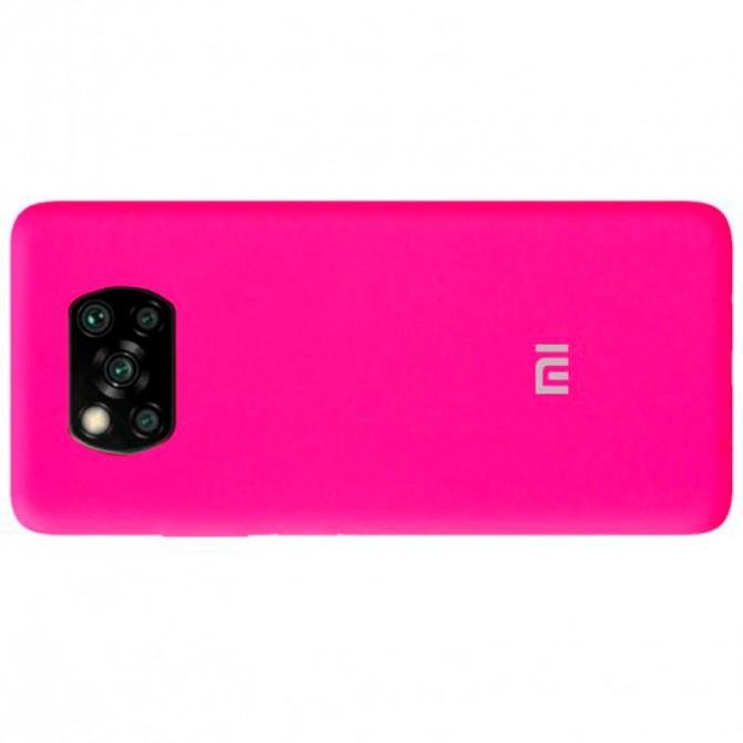 Original Soft Case Xiaomi Poco X3 NFC Яскраво Рожевий FULL-3