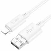 Кабель USB Hoco X88 Gratified Lightning White 1m