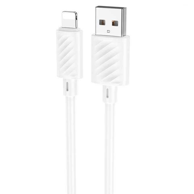 Кабель USB Hoco X88 Gratified Lightning White 1m-2