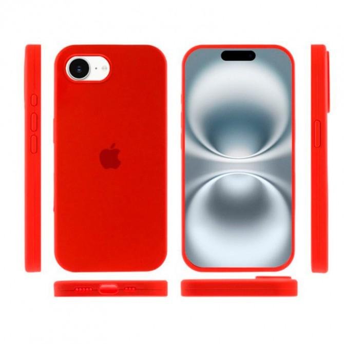 Cиліконовий чохол для iPhone 16e Red FULL-1