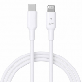Кабель USB Relict Clave Silicone Type-C to Lightning 27W White