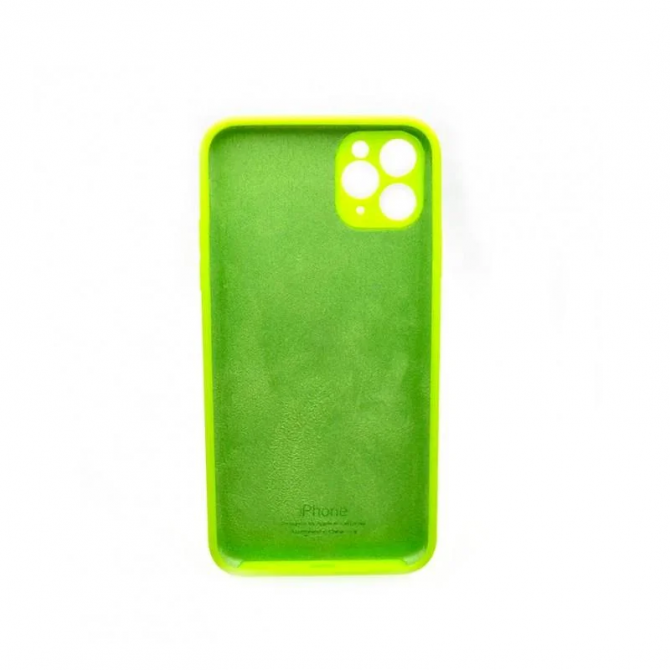 Силиконовый чехол для iPhone 14 Pro Acid Green FULL-1