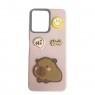 Чехол TPU Leather Toys для Xiaomi Redmi 12C / Poco C55 (Capybara / Pink)