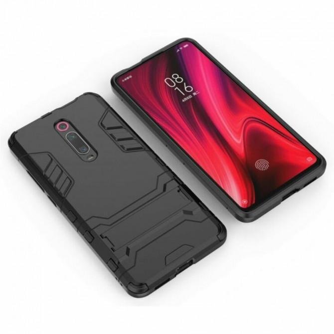 Чехол HONOR Hard Defence Series для Xiaomi Mi9T/K20/K20 Pro Чёрный (с держателем)-3