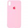 Оригинальный силиконовый чехол для iPhone Xr Светло Розовый FULL