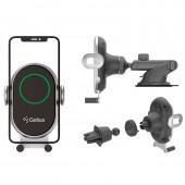 Автодержатель Gelius Pro Wally 3 Automatic WC-002 10W (Wireless Charger) Black