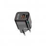 МЗП 1USB + Type-C WALKER WH-43 PD+QC3.0 33W/18W Black