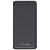 Додаткова батарея ColorWay 10 000 mAh Slim (USB QC3.0 + USB-C Power Delivery 18W) Black Додаткова батарея ColorWay 10 000 mAh Slim (USB QC3.0 + USB-C Power Delivery 18W) Black