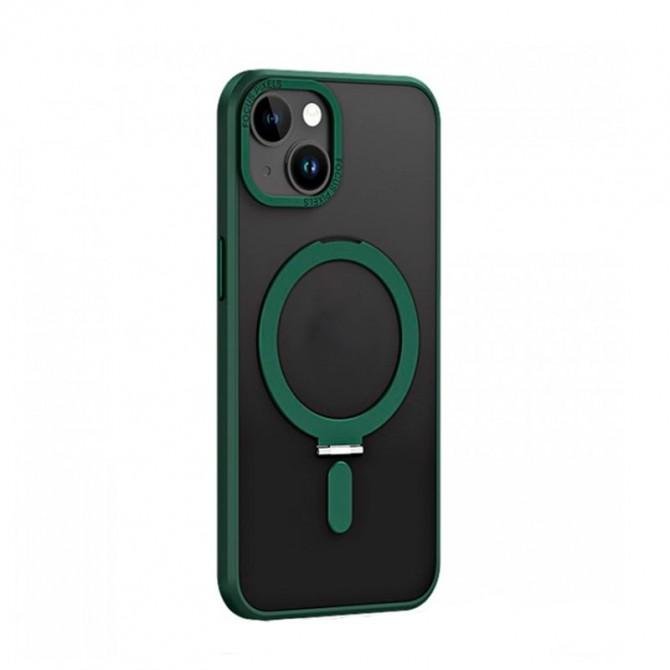 Чохол Matte Ring with MagSafe для iPhone 15 Зелений