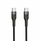 Кабель Jellico A4 Type-C to Type-C 1m 3A Black