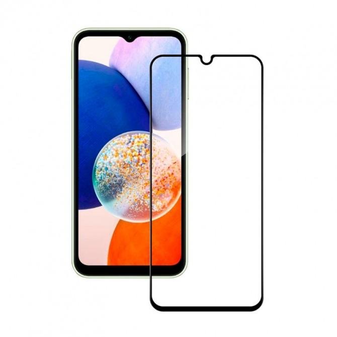 Защитное стекло для SAMSUNG A145 Galaxy A14 Full Glue (0.3 мм, 2.5D, черное)