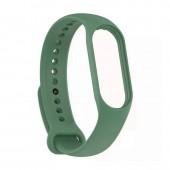 Ремінець для браслета Mi Band 5/6/7  (Silicon) Army Green