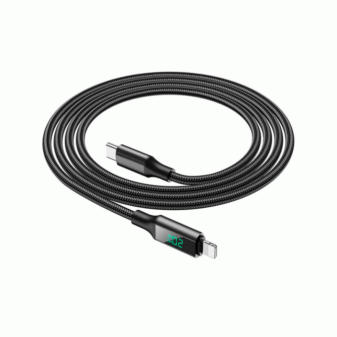 Кабель Borofone BU32 Type-C to Lightning 3A 20W (1.2m) Balck