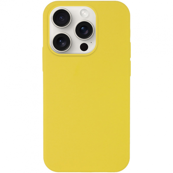 Силіконовий чохол для iPhone 16 Pro Max Yellow FULL (NO LOGO)