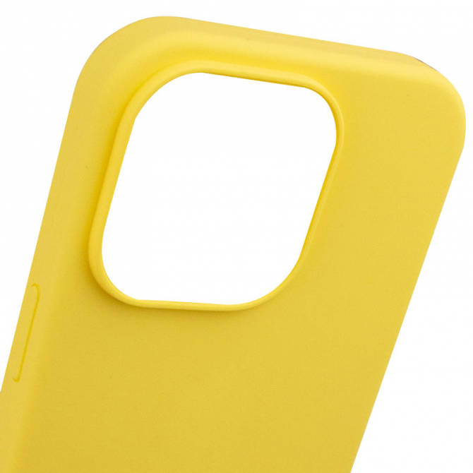 Силіконовий чохол для iPhone 16 Pro Max Yellow FULL (NO LOGO)-2