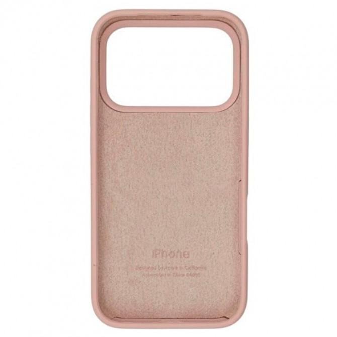 Силиконовый чехол для iPhone 17 Pro Pink Sand FULL-1