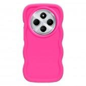 Чехол TPU Ripple для Xiaomi Redmi 14C/Poco C75 Неоново розовый