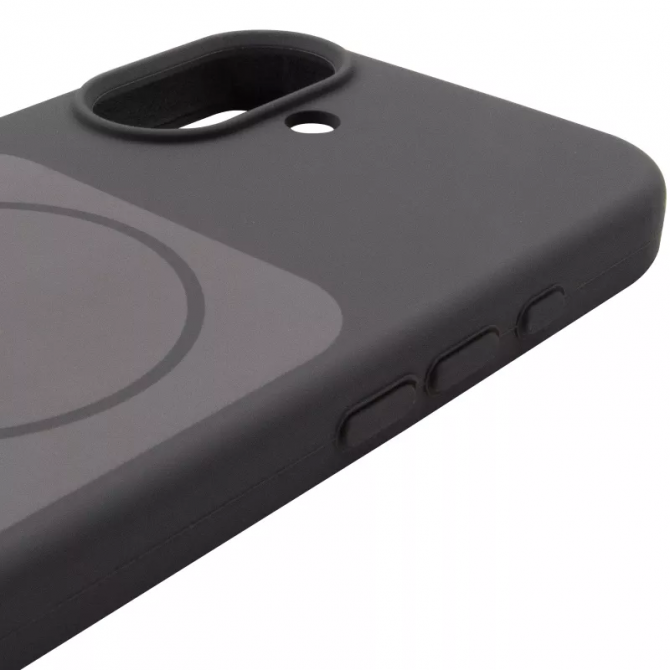 Накладка Liquid Magnetic для iPhone 16 Black-3