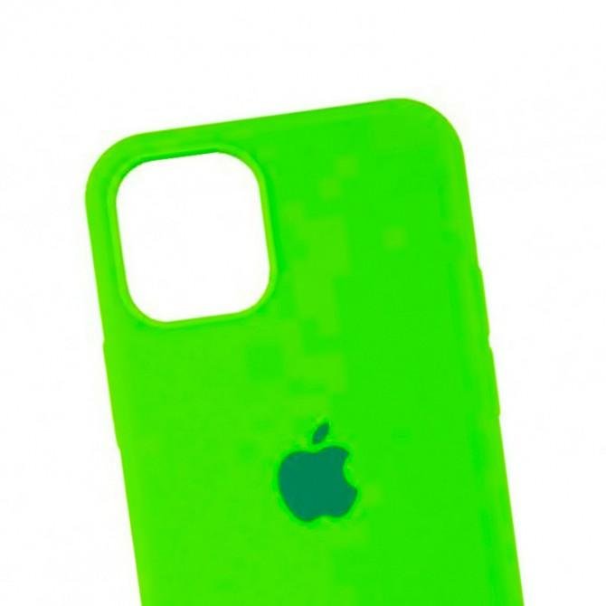Оригінальний силіконовий чохол для iPhone 11 Неоново Зелений-1