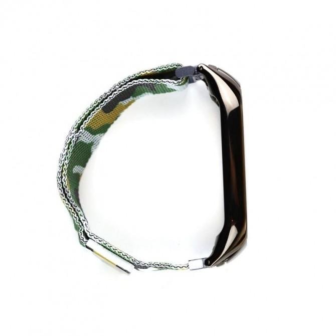 Браслет для Xiaomi Band 3/4 milanese design Khaki/camuflage