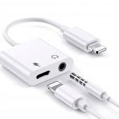 Перехідник XO Lightning Male - Lightning Female +3,5 Female White