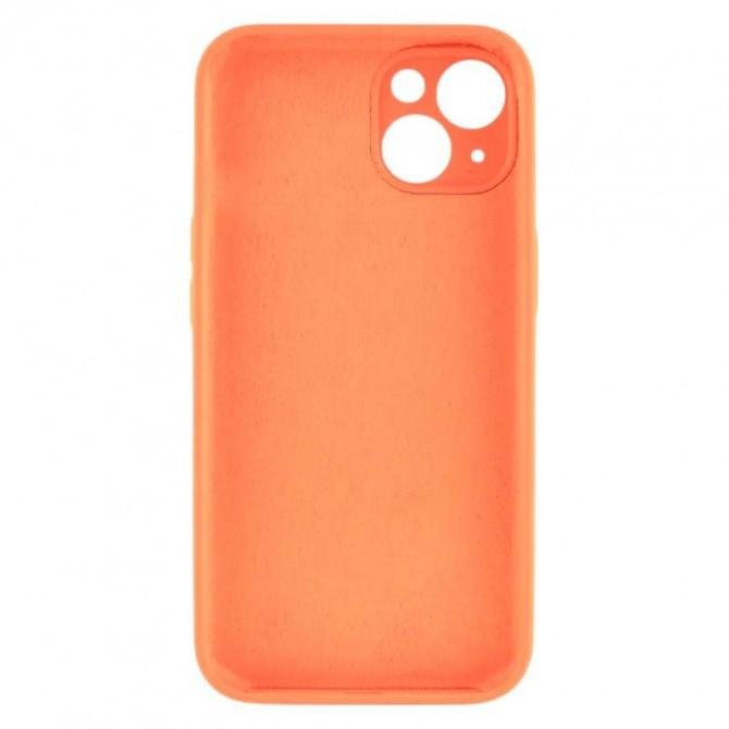 Силиконовый чехол для iPhone 13 Оранжевый FULL (NO LOGO)-1