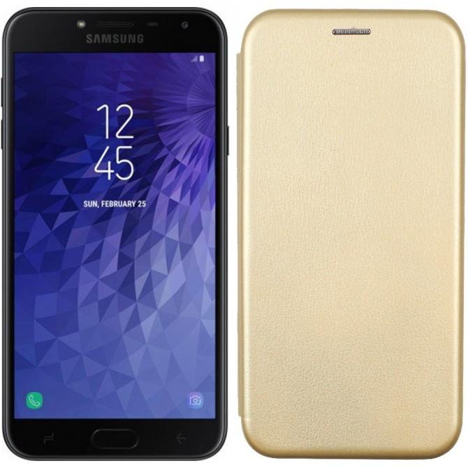 Чехол книжка U-Like Best для Samsung Galaxy J4 2018 Gold