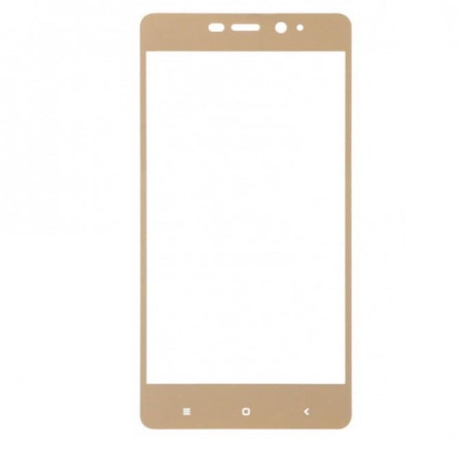 Защитное стекло для XIAOMI Redmi 4/Redmi 4 Pro (0.3 мм, 2.5D, с золотистым Silk Screen покрытием)-1