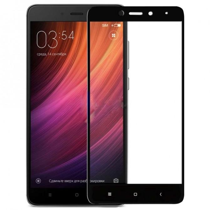 Защитное стекло для XIAOMI Redmi 4/Redmi 4 Pro (0.3 мм, 2.5D, с чёрным Silk Screen покрытием)