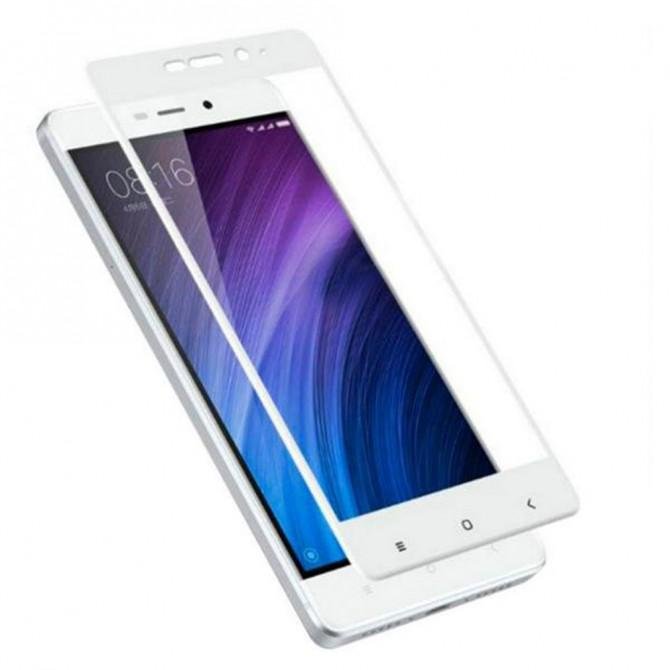 Защитное стекло для XIAOMI Redmi 4a (0.3 мм, 2.5D, с белым Silk Screen покрытием)-1