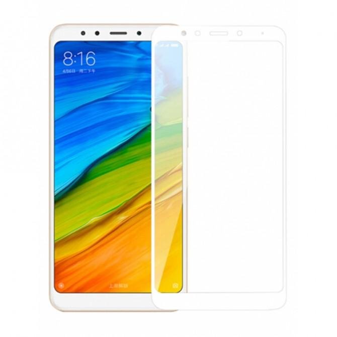 Захисне скло для XIAOMI Redmi 5 Plus (0.3 мм, 2.5D, з білим Silk Screen покриттям)-2