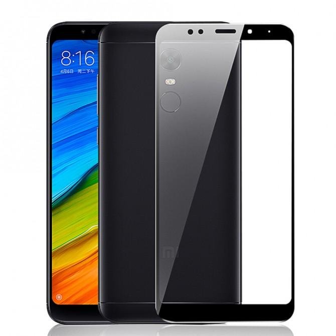 Захисне скло для XIAOMI Redmi 5 Plus (0.3 мм, 2.5D, з чорним Silk Screen покриттям)