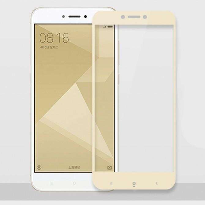 Защитное стекло для XIAOMI Redmi 5a (0.3 мм, 2.5D, с золотистым Silk Screen покрытием)-2