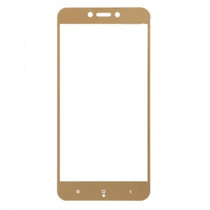 Защитное стекло для XIAOMI Redmi Note 5A (0.3 мм, 2.5D, с золотистым Silk Screen покрытием)-2
