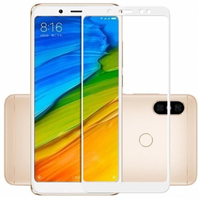 Защитное стекло для XIAOMI Redmi Note 5/Note Pro (0.3 мм, 2.5D, с белым Silk Screen покрытием)