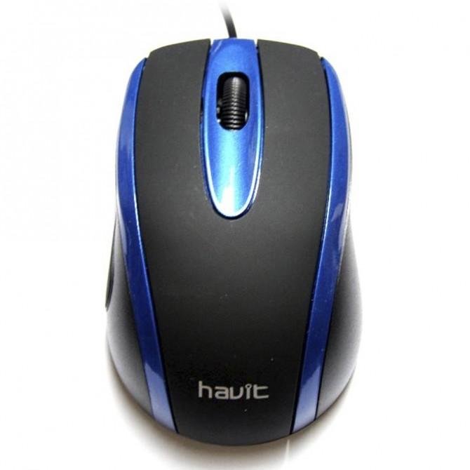 Миша Havit HV-MS753 USB, Чорний/Синій