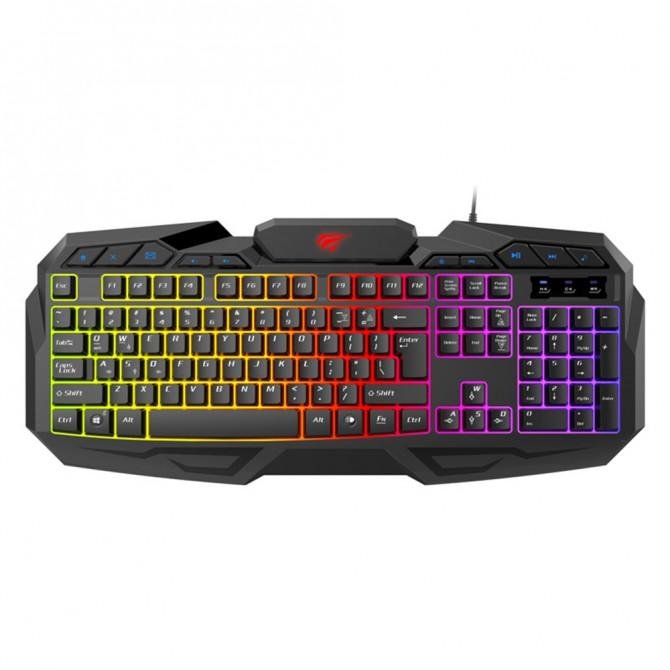 Клавиатура Havit HV-KB406L Gaming Wired Чёрная, с подсветкой