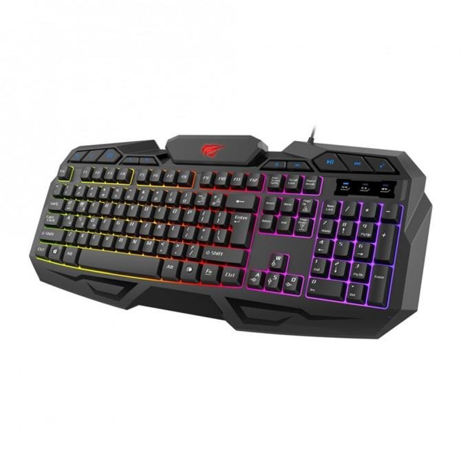 Клавиатура Havit HV-KB406L Gaming Wired Чёрная, с подсветкой-1
