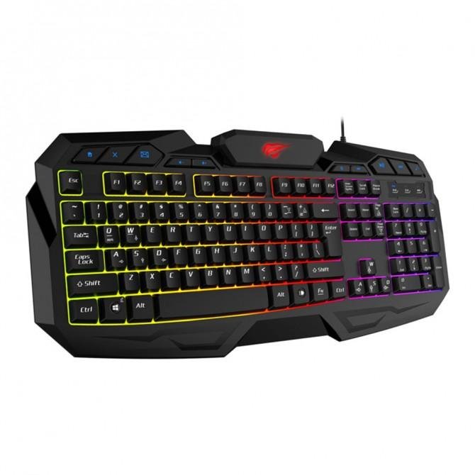 Клавиатура Havit HV-KB406L Gaming Wired Чёрная, с подсветкой-2