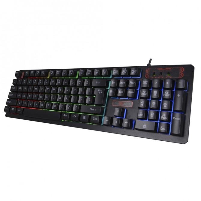 Клавиатура Havit HV-KB421L Multimedia Wired USB Чёрный, с подсветкой-1