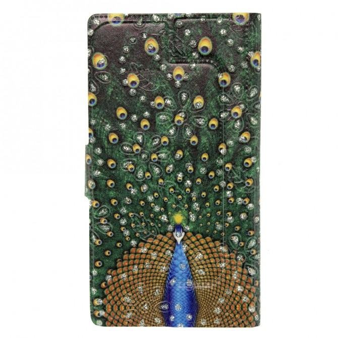 Чехол книжка GEMS Universal 4.8-5.3 ОДНО ОКНО ПРИНТ (50)-1