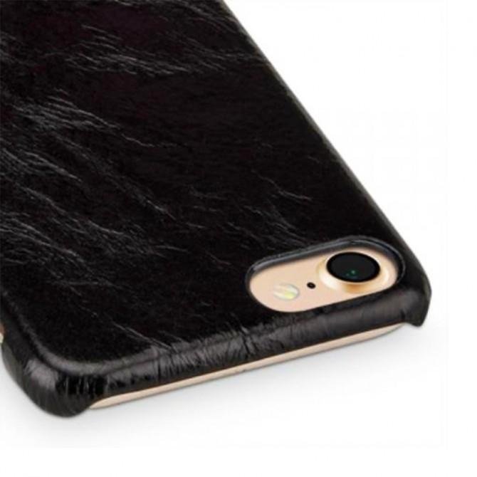 Кожаный чехол (флип) TETDED Lava Series для Apple iPhone 7 (4.7") (Чёрный)-2