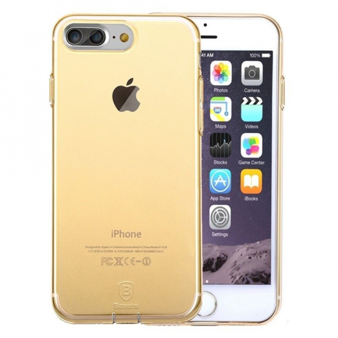Чехол Baseus для iPhone 7 Plus Simple Gold-1