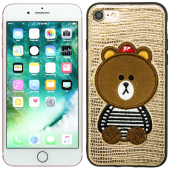 Чохол накладка Diliana Bear для iPhone 7/8 бронза Чохол накладка Diliana Bear для iPhone 7/8 бронза