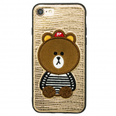 Чохол накладка Diliana Bear для iPhone 7/8 бронза Чохол накладка Diliana Bear для iPhone 7/8 бронза