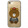 Чохол накладка Diliana Bear для iPhone 7/8 бронза