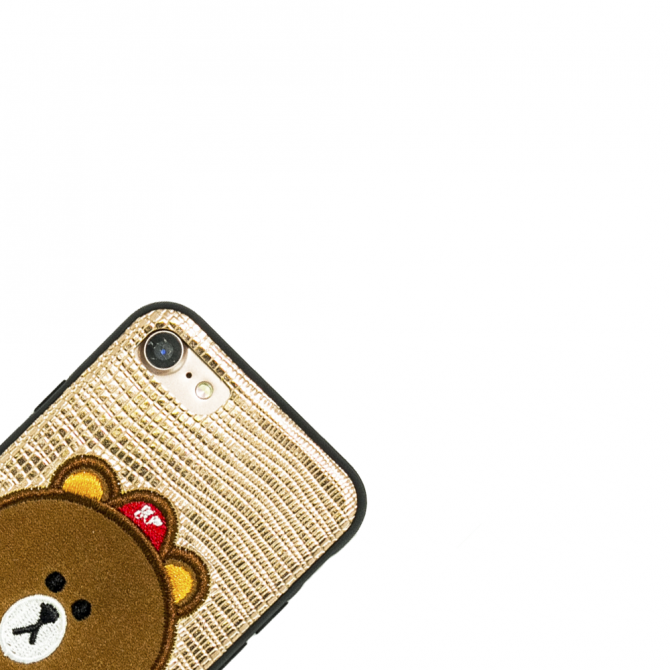 Чохол накладка Diliana Bear для iPhone 7/8 бронза-2