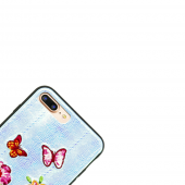 Чохол накладка Diliana flower&Метелик для iPhone 7 Plus/8 Plus блакитний Чохол накладка Diliana flower&Метелик для iPhone 7 Plus/8 Plus блакитний